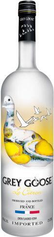 Grey Goose Le Citron Flavoured Vodka (300x480), Png Download