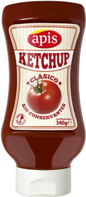 Ketchup Clásico Sin Conservantes Apis - Ketchup (346x415), Png Download