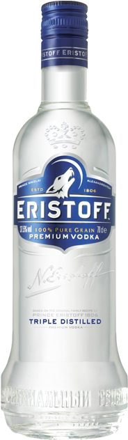 Bacardi Vodka Eristoff Original (480x640), Png Download