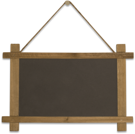 Chalk Transparent Wooden - Png Hanging Picture Frames (600x497), Png Download