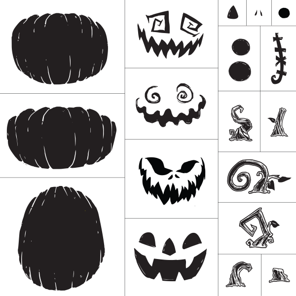 Build A Jack A Lantern Pumpkin Chalk Couture Silkscreen - Chalk Couture Halloween (600x600), Png Download