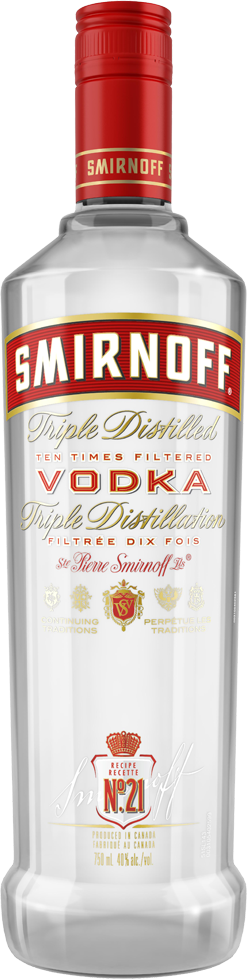 Smirnoff No 21 Vodka - Smirnoff No 21 Vodka 750ml (247x979), Png Download