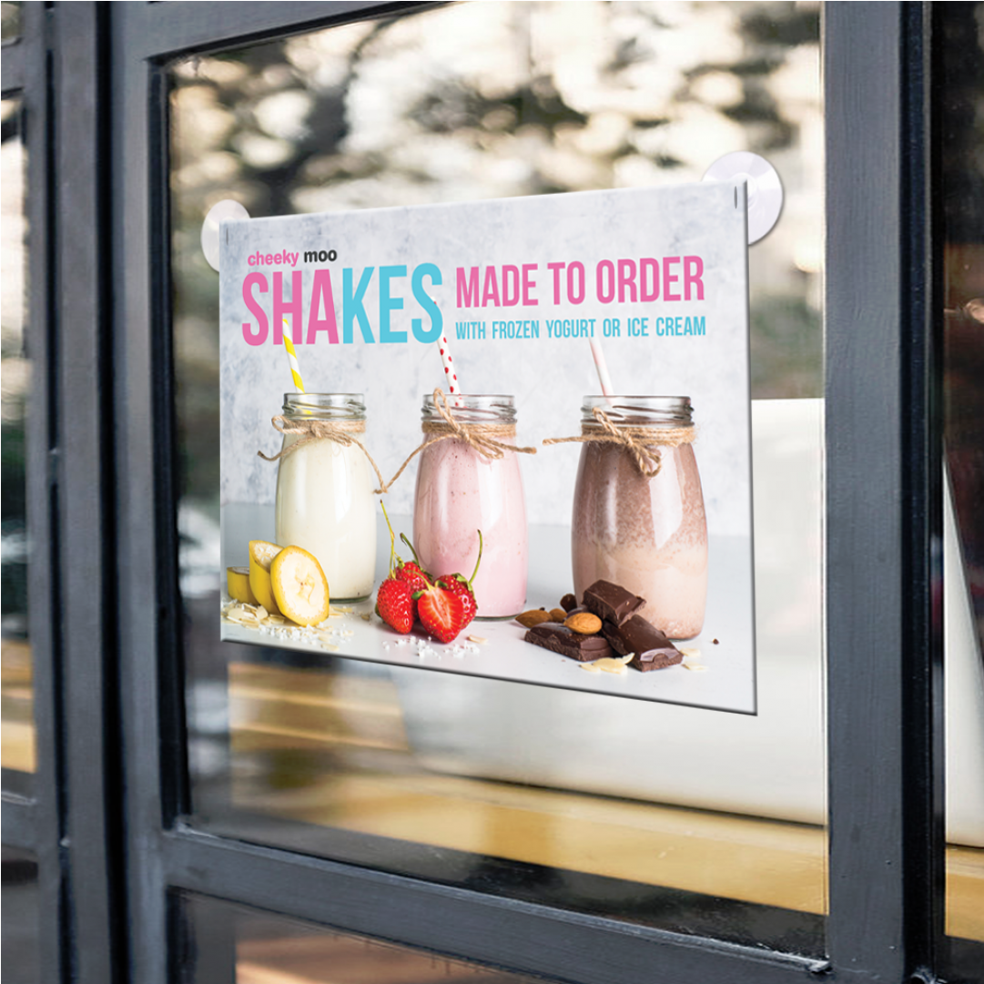 Shake Hanging Window Sign - Smoothie (1920x1080), Png Download
