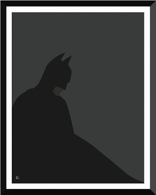 £20 - 00 - Batman - Silhouette (900x1200), Png Download