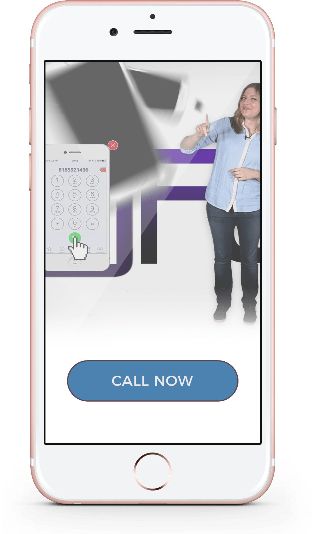 Iphone Call Now Nufsz - Iphone (1090x1929), Png Download