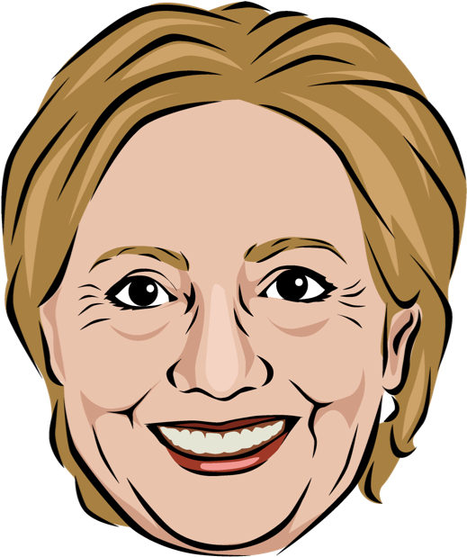 Celebmoji Politics Stickers Trump, Clinton, Obama Messages - Cartoon (618x618), Png Download