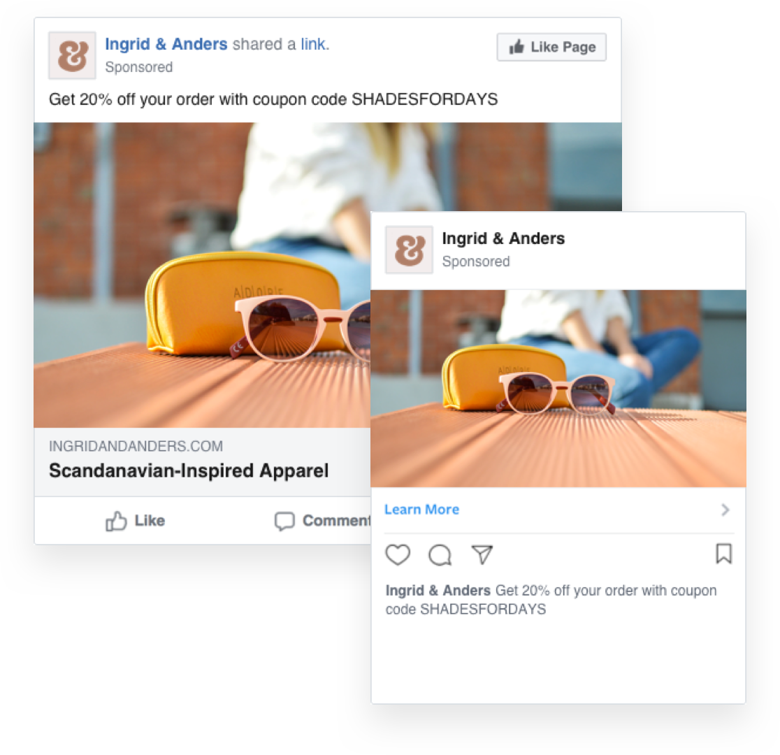Use Display Ads On Instagram - Flyer (1116x1080), Png Download