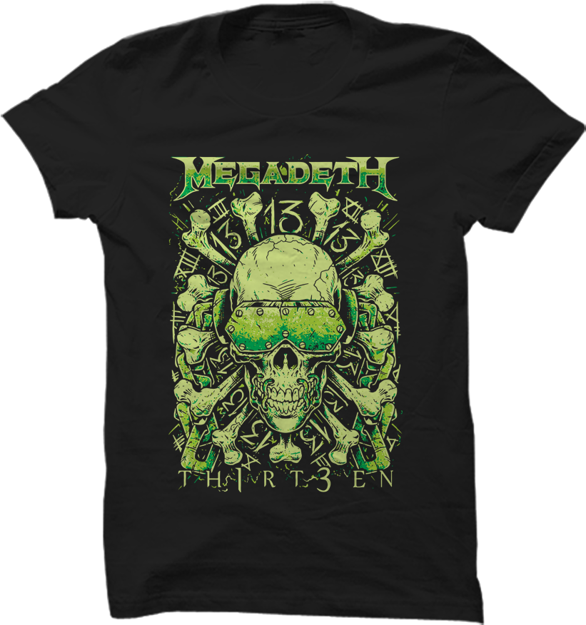 Megadeth T Shirt (850x911), Png Download