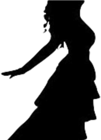Girl Silhouette - Woman Dancing Silhouette Transparent (640x480), Png Download