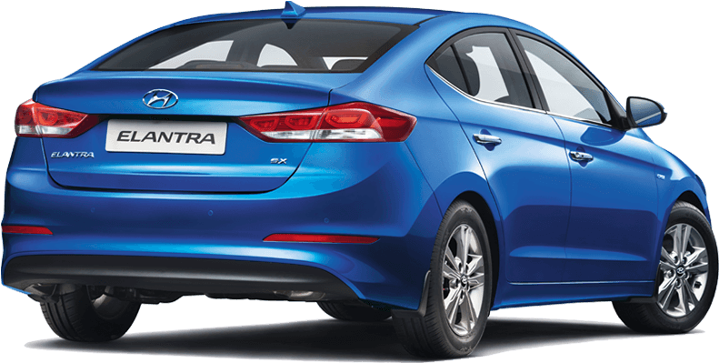 Elantra Ext Rear - Hyundai Elantra Black Hd (1188x452), Png Download