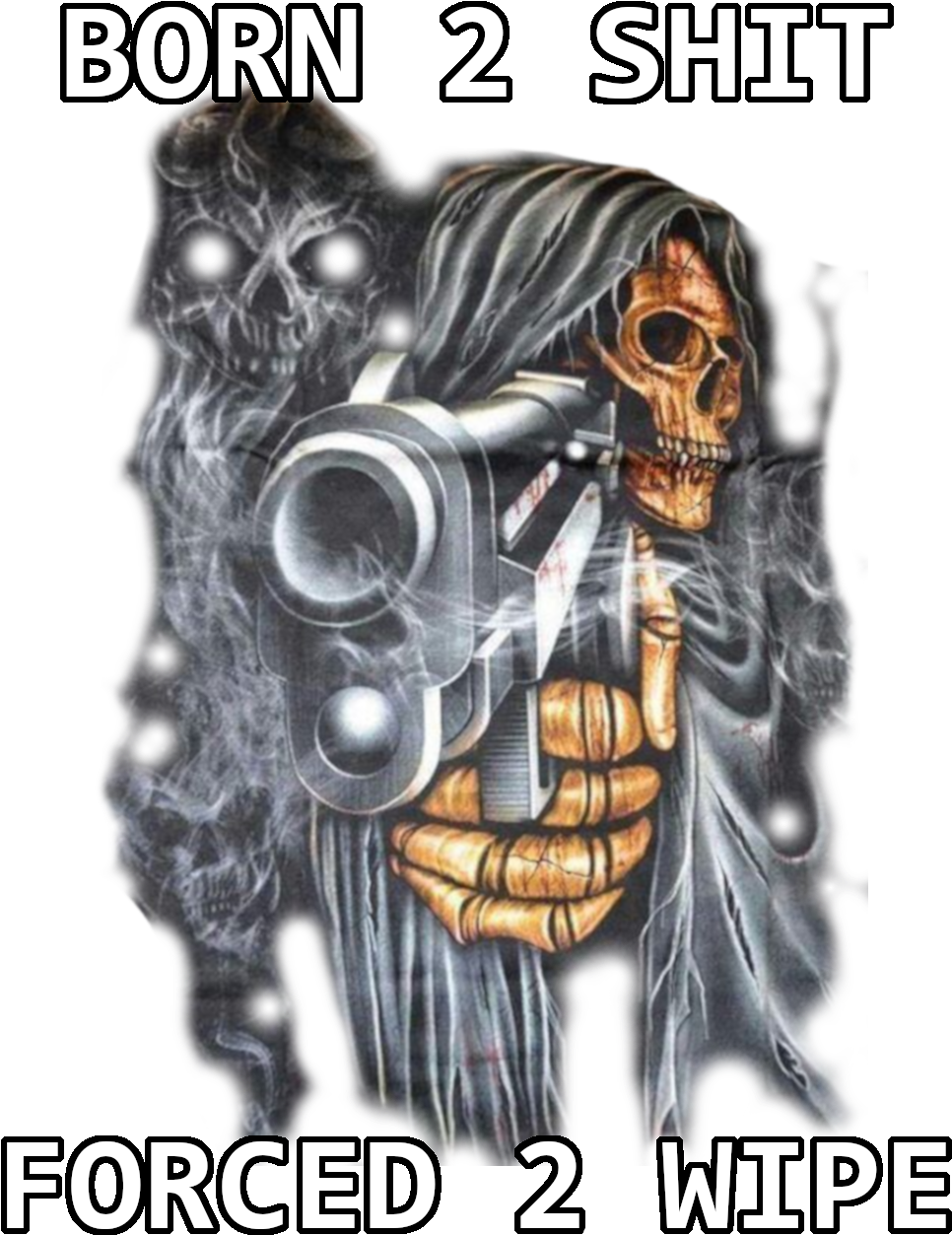 Not Quite Original, But It's Transparent - Grim Reaper Biker (975x1336), Png Download