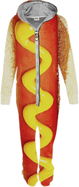 Hot Dog Onesie Scruffy Swanks - Chili Dog (400x768), Png Download