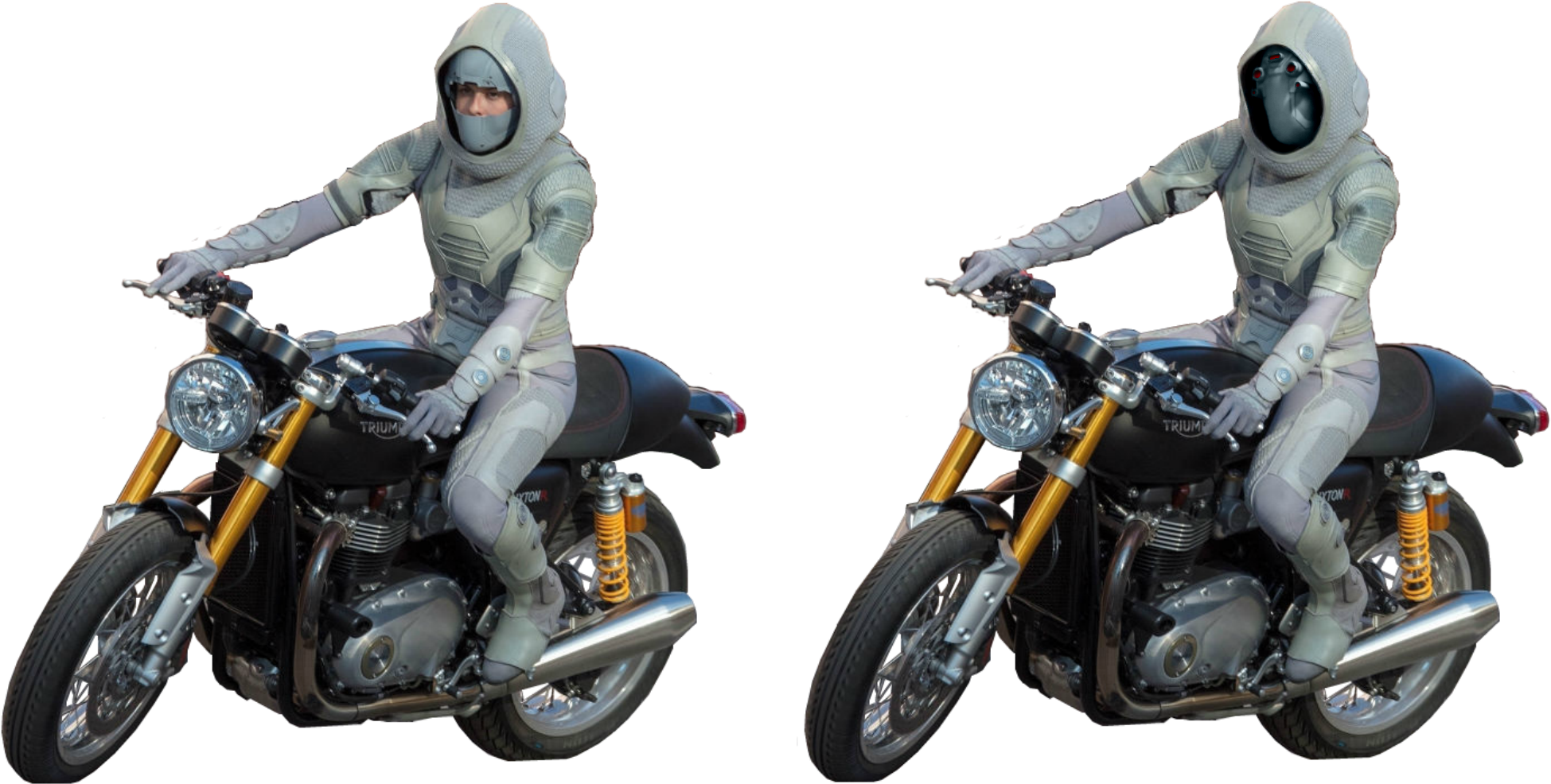 Ant Man Png - Ant Man And The Wasp Motorcycles (2000x1000), Png Download