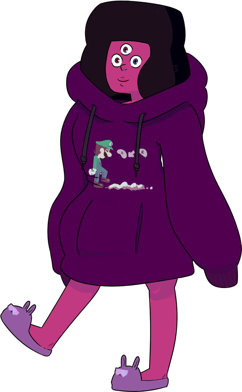 Pink Purple Mammal Fictional Character Violet Vertebrate - Garnet Harsh Boogie Steven Universe (834x1362), Png Download