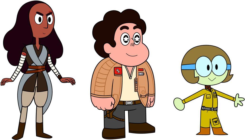 Star Wars Last Jedi Clipart - Ok Ko And Steven Universe (1200x666), Png Download