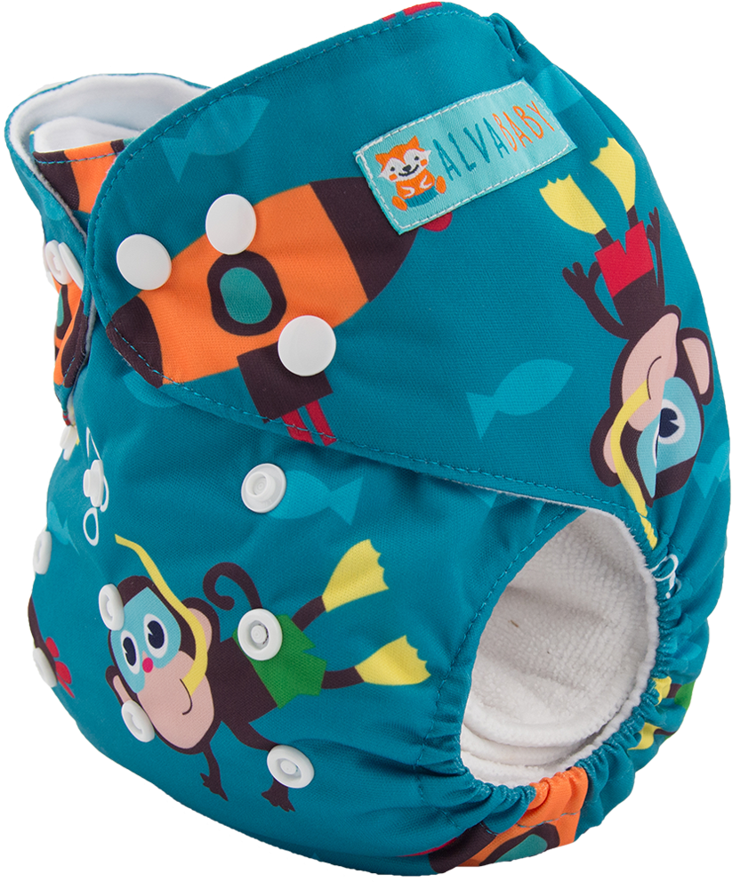 Alva Pocket Diaper - Diaper (1200x1200), Png Download