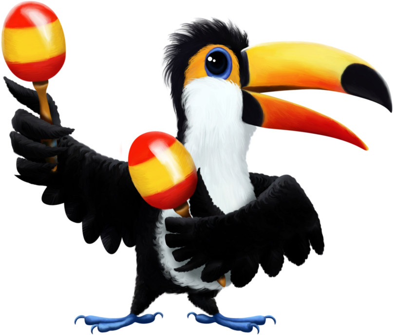Hornbill Clipart Toucan - Kartun Burung Enggang (850x716), Png Download