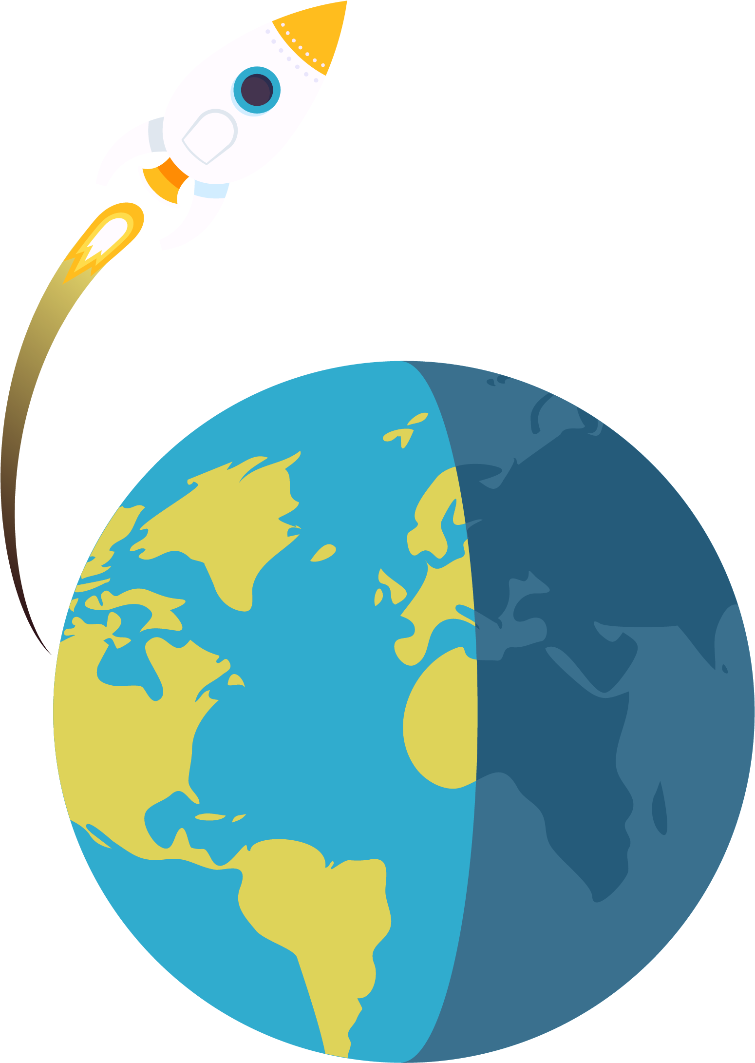 Png Earth Rocket (2400x3117), Png Download