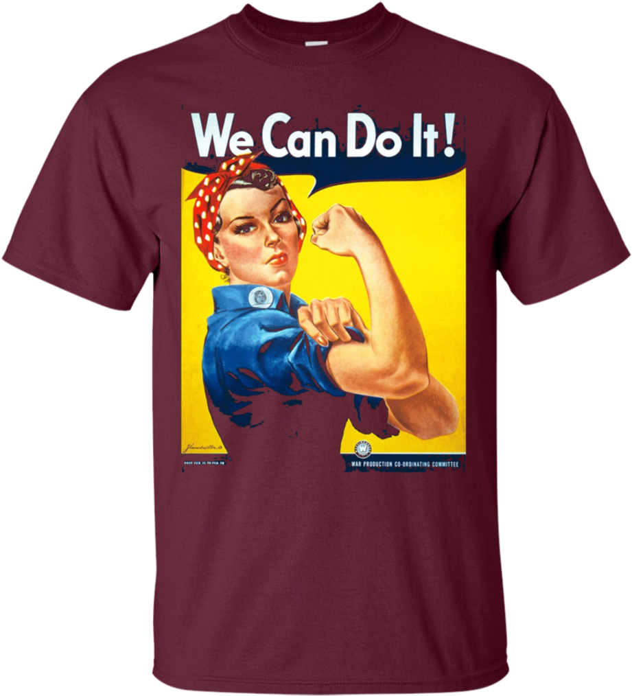 We Can Do It Poster Rosie The Riveter Girl Power Apparel - Amelia Earhart You Can Do (1024x1024), Png Download