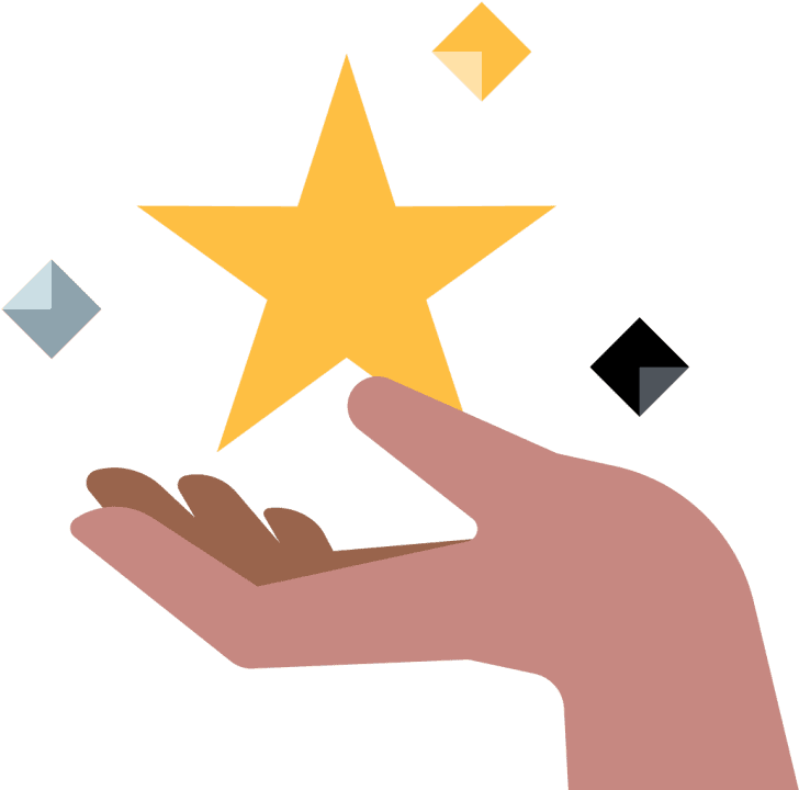 Keep Your Star Rating At - Hand (1082x721), Png Download