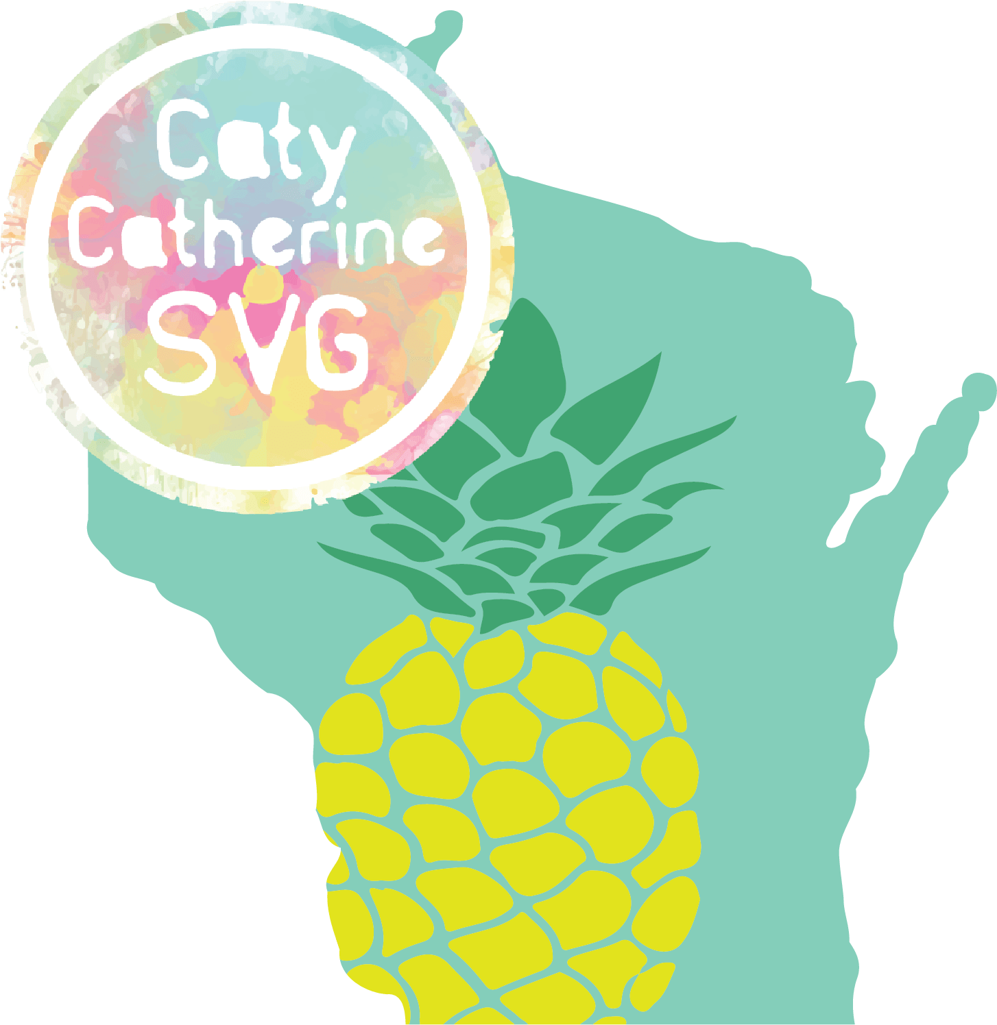 Pineapple Svg Unicorn (1500x1500), Png Download