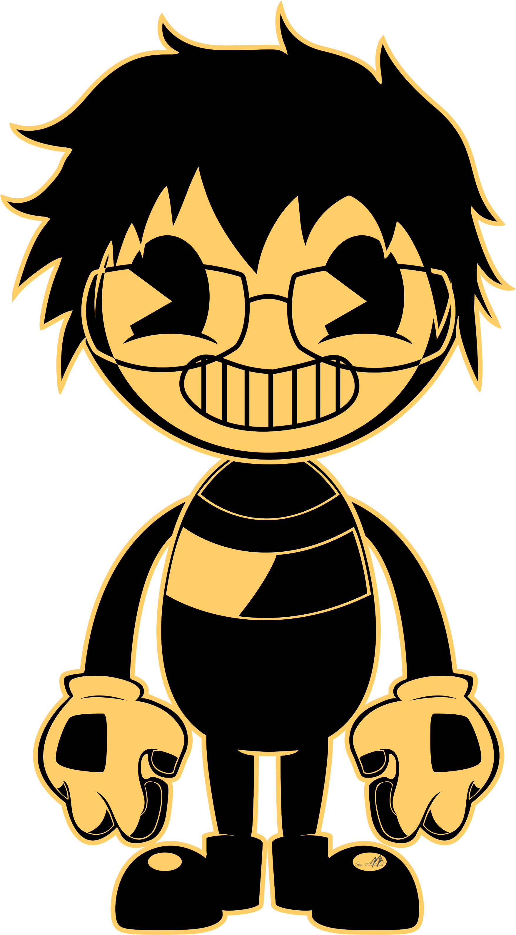 Rolando And The Ink Machine - Bendy And The Machine (1836x3276), Png Download