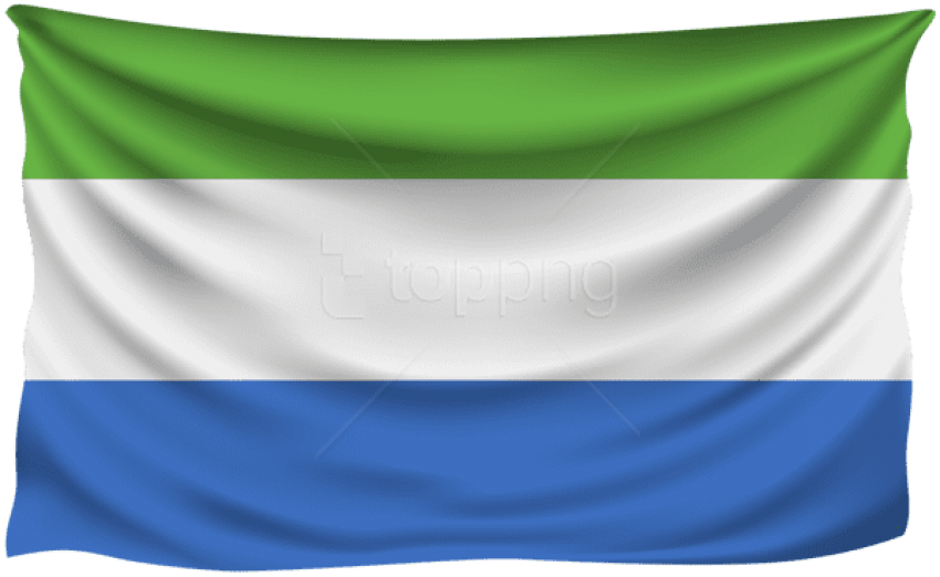 Free Png Download Sierra Leone Wrinkled Flag Clipart - National Flag India Png (850x522), Png Download