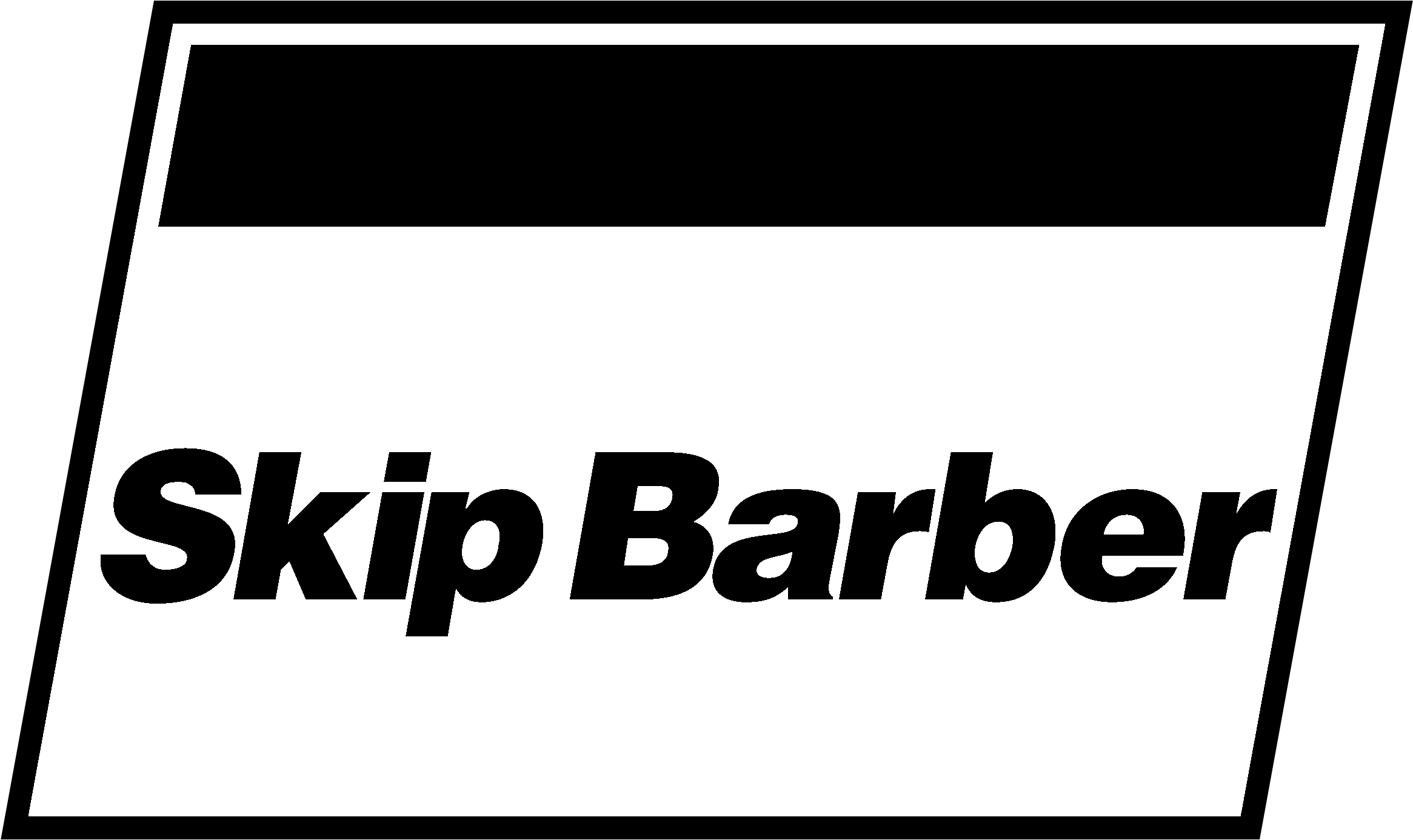 Skip Barber Logo Black And White - Skip Barber (2400x2400), Png Download