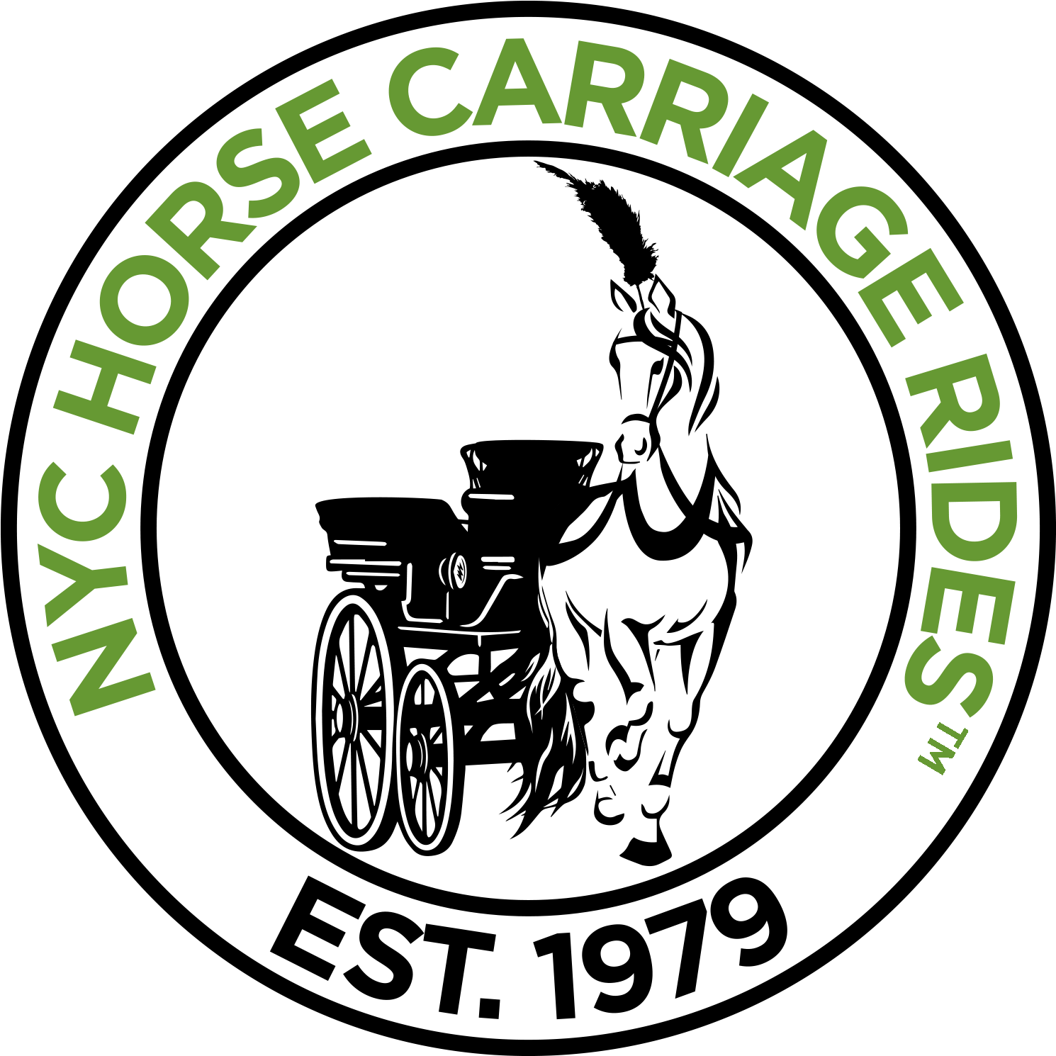 About Nyc Carriage Rides - Horse Carriage Logos (1500x1500), Png Download
