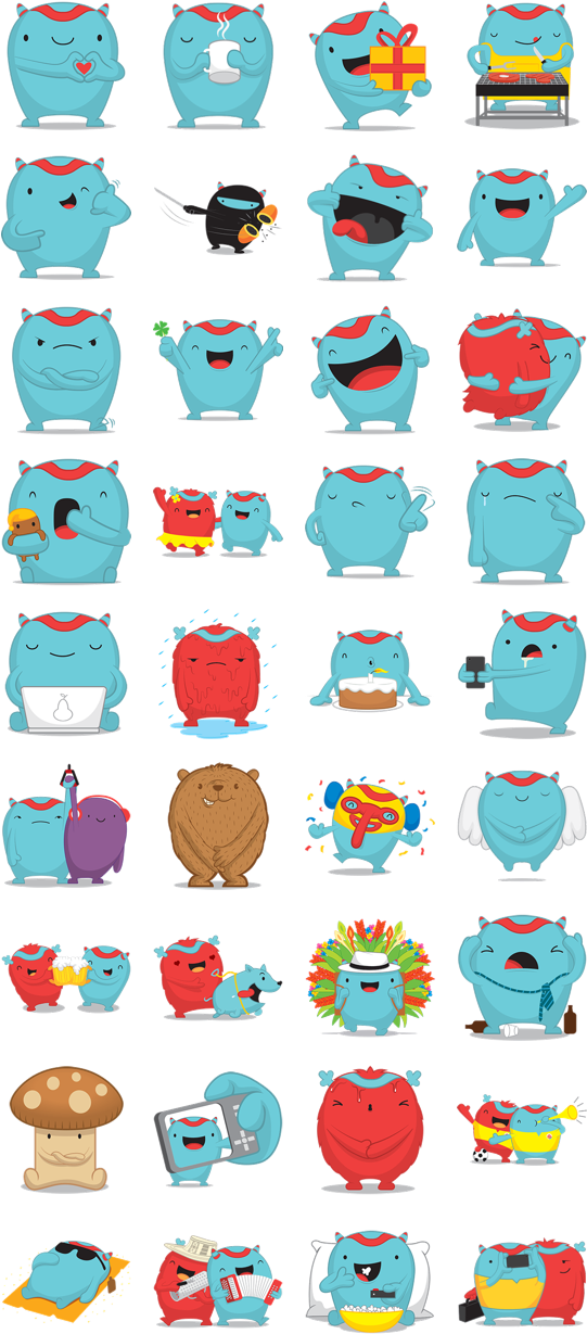 Todos Los Stickers Gratis De Facebook Y Cómo Descargarlos - Facebook Stickers Mostropi (540x1240), Png Download