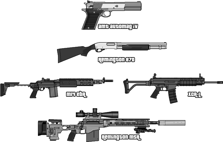 All Weapons From Gta V - Gta 6 Weapons (777x518), Png Download