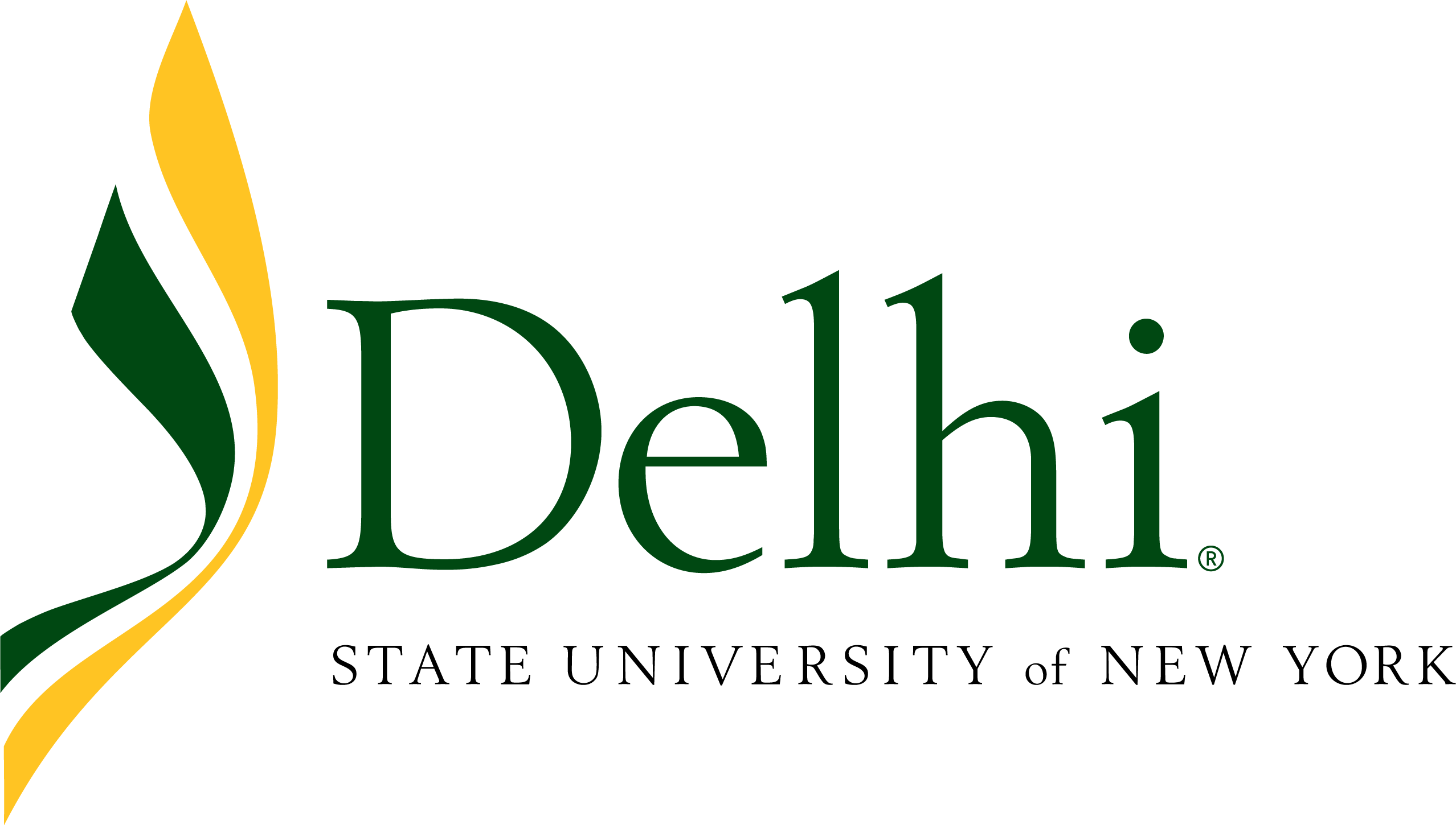 Suny Delhi - Suny Delhi Logo Png (2556x1450), Png Download