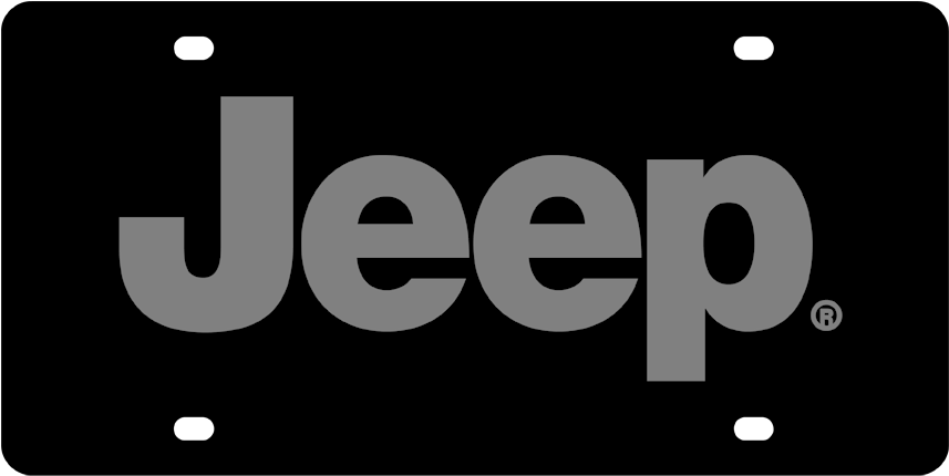 Jeep Black License Plate - Jeep (900x500), Png Download