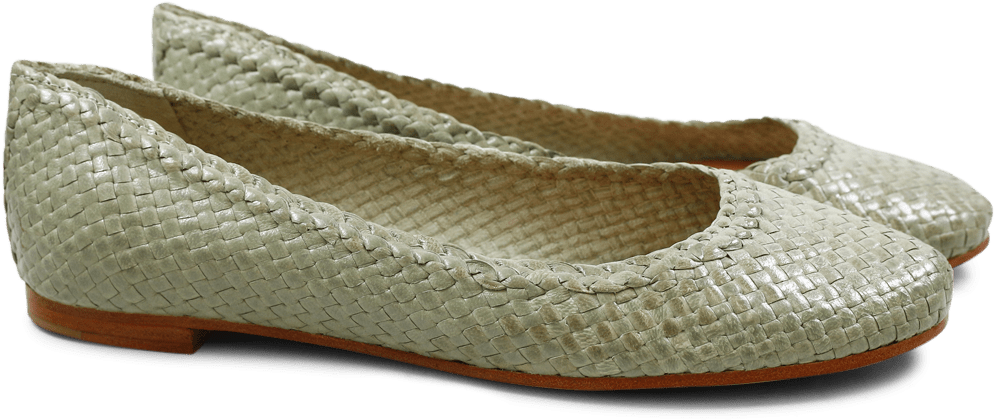 Ballet Pumps Kate 5 Woven Sweet Green Ls Natural - Ballet Flat (1024x1024), Png Download
