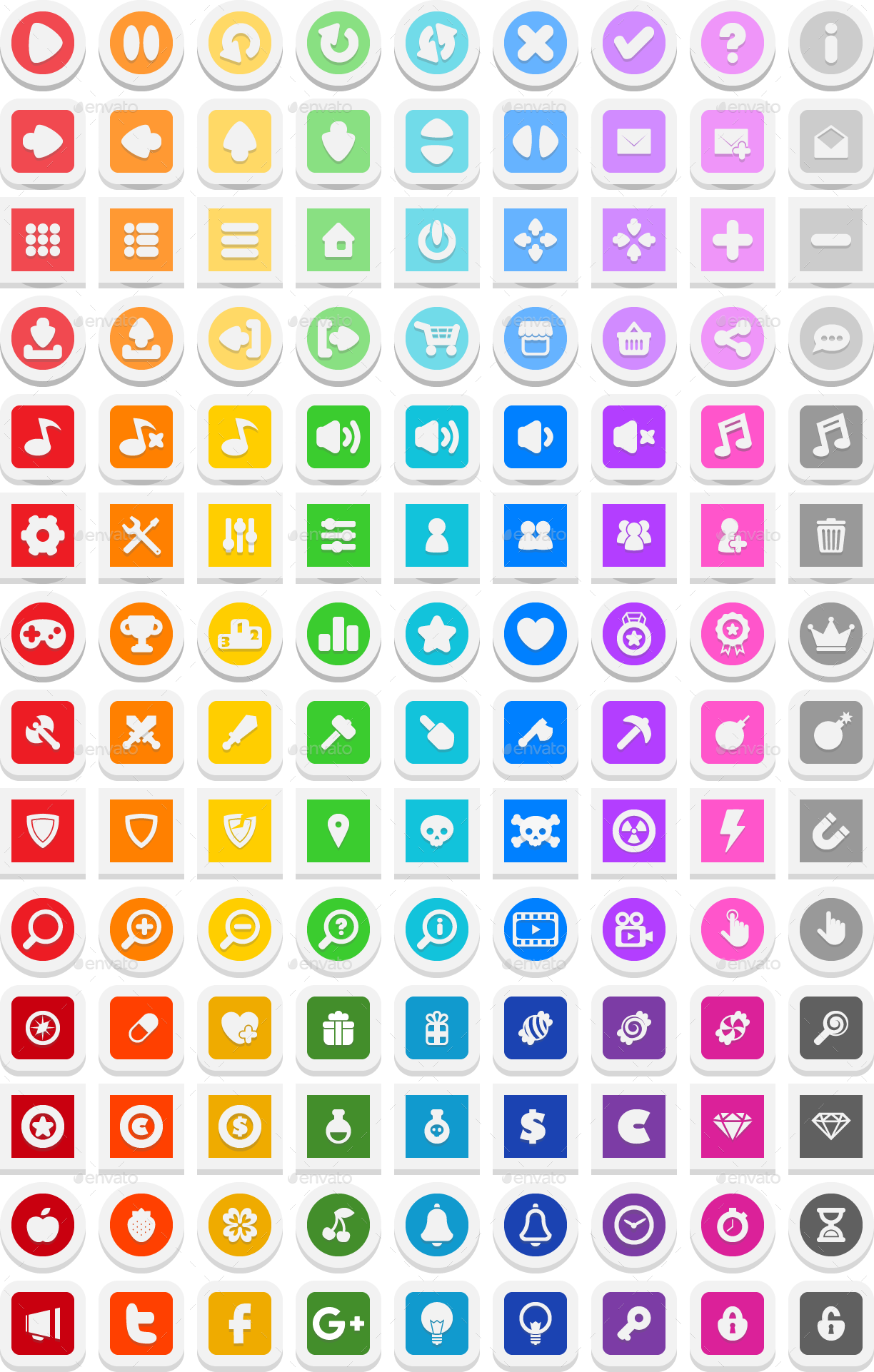Image Set/premadebuttons - Social Media Icon Material (1224x1922), Png Download