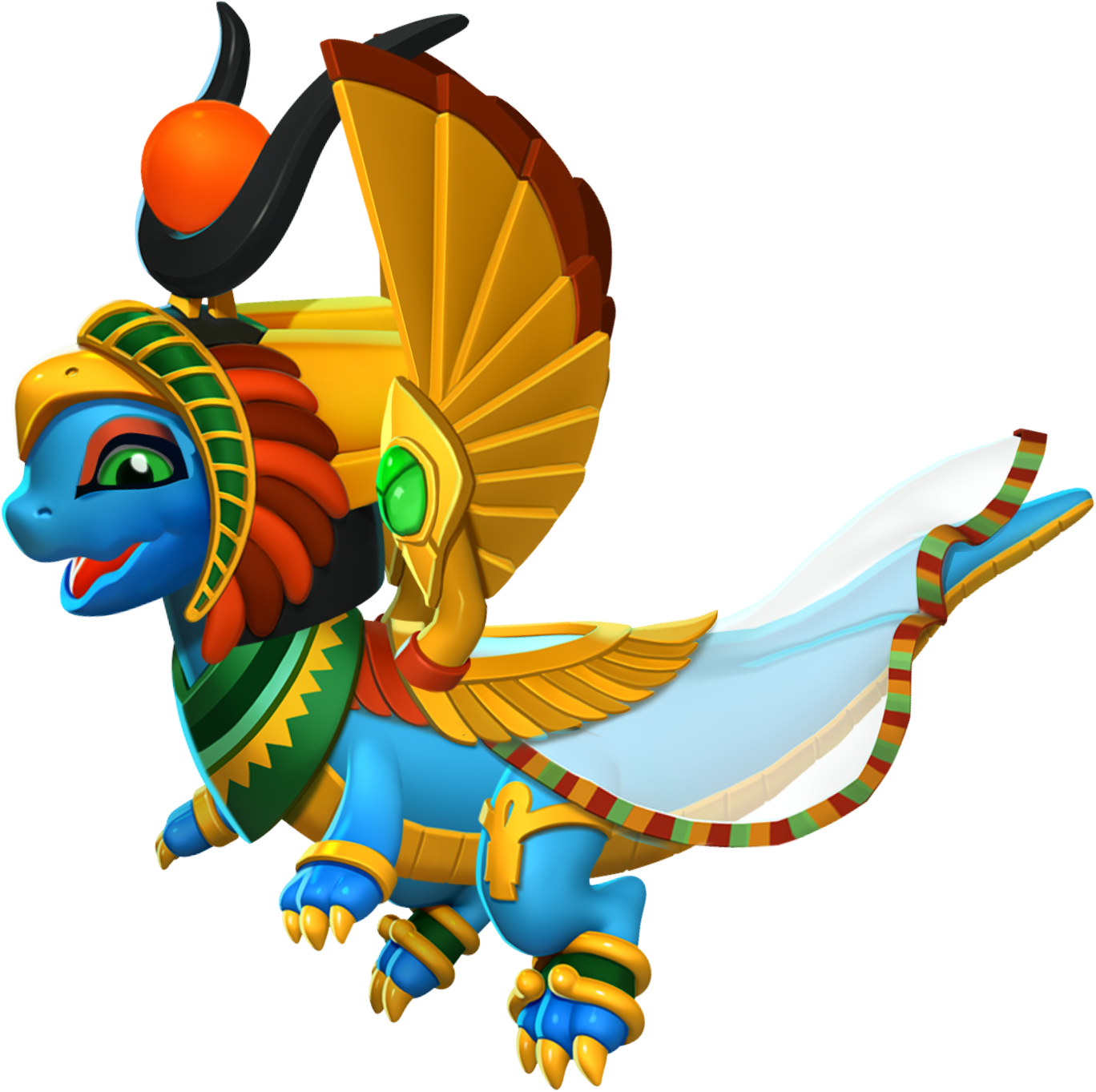 Isis Dragon - Dragon Mania Legends Dragon Osiris (1368x1363), Png Download