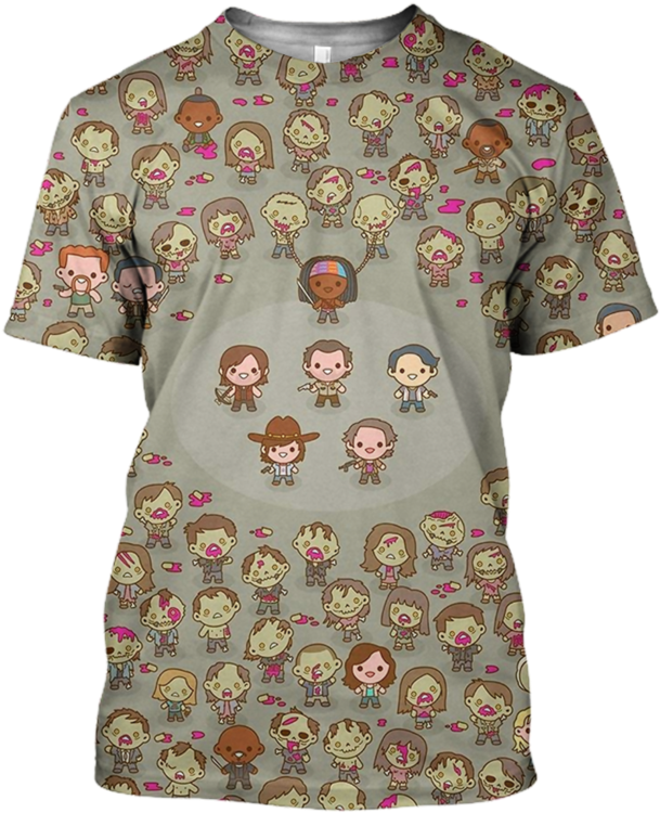 3d Walking Dead Tshirt - Mrs Brown's Boys T Shirts (800x799), Png Download