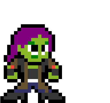 Gamora - 8 Bit Marvel (1200x1200), Png Download