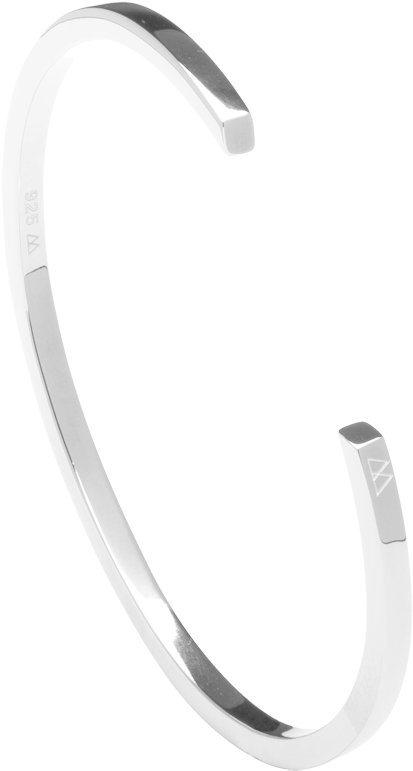 Venus Silver Bracelet - Bangle (1000x1000), Png Download