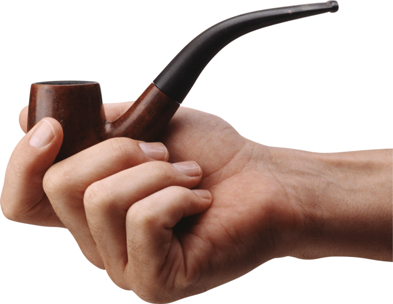 This Png File Is About Cigarette , Small Cylinder , - Hand Holding Smoking Pipe (800x619), Png Download