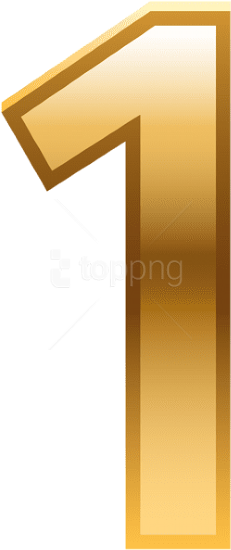 Free Png Download Number One Golden Clipart Png Photo - Wood (480x1134), Png Download