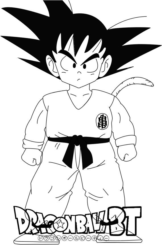 Drawing Goku Head - Dragon Ball Z (600x870), Png Download