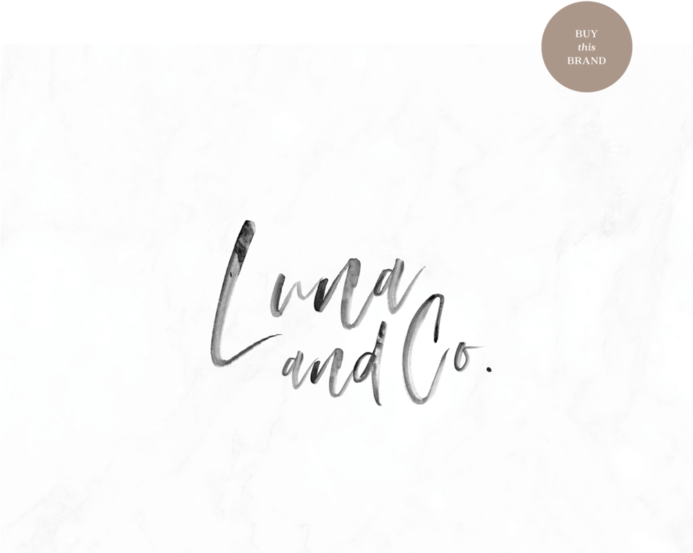 Luna And Co Web-01 - Calligraphy (1000x822), Png Download