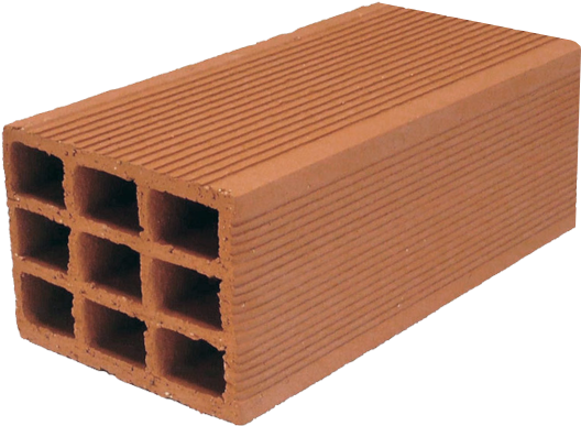 Hollow Brick Produced With Verdés Machines - Brick 8 Holes (640x480), Png Download