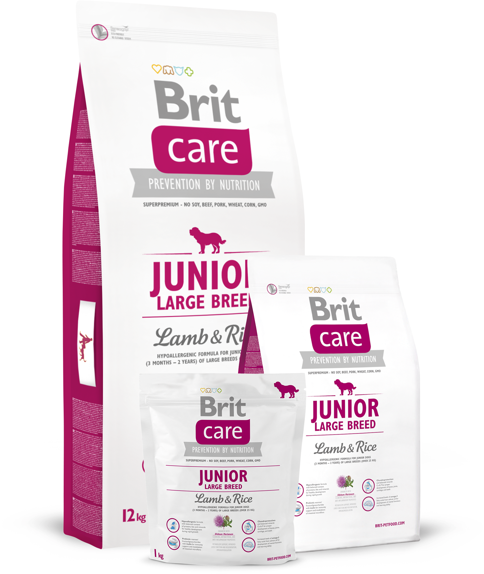 Brit Care Junior Large Breed Lamb & Rice - Brit Care Venison And Potato (1595x2126), Png Download