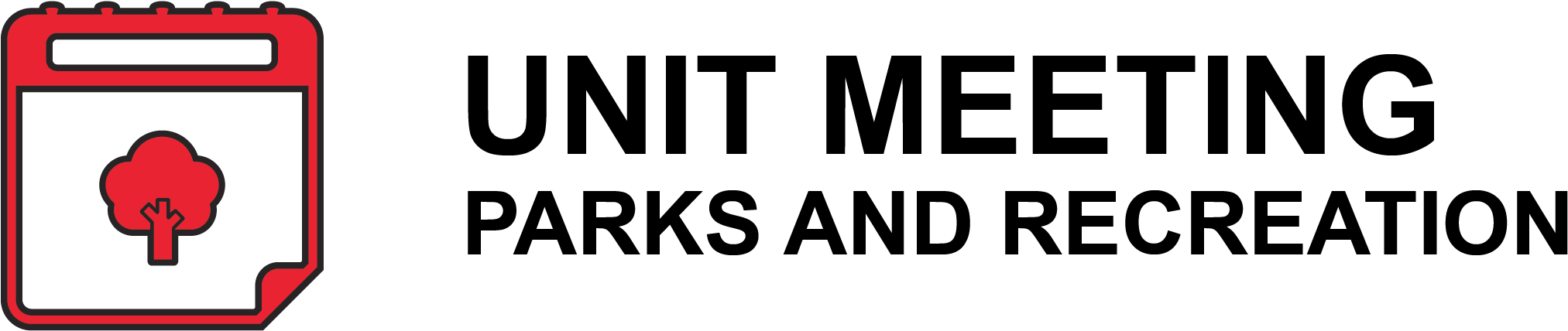 Unit Meeting Parks And Recreation - Parallel (2417x693), Png Download