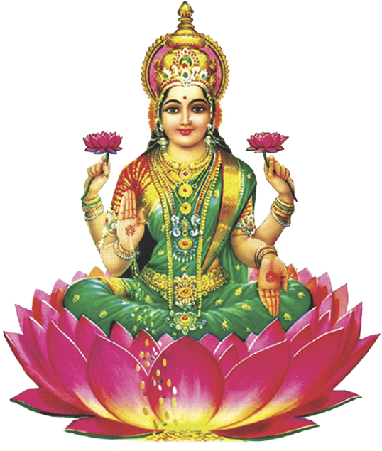 Download Png Wallpaper - Lord Lakshmi Devi Png (556x643), Png Download