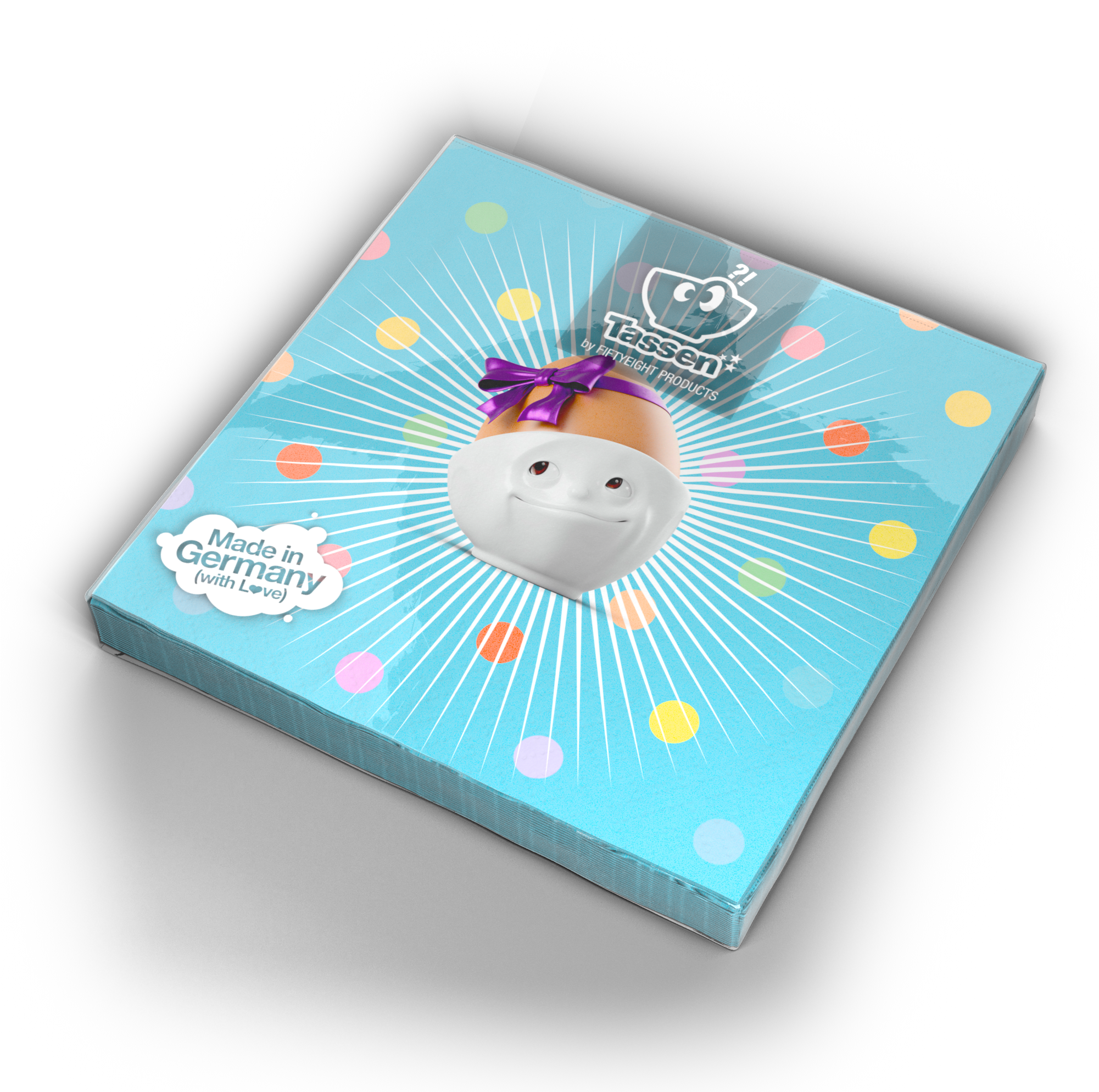 T042301 Cocktailserviette Kinnergeburtstag Blau 01 - Napkin (2000x2000), Png Download