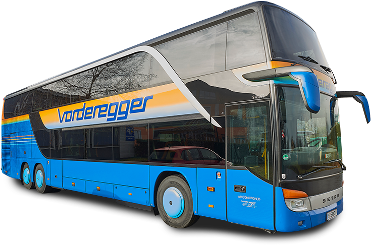 Setra S 431 Dt - Double-decker Bus (800x497), Png Download