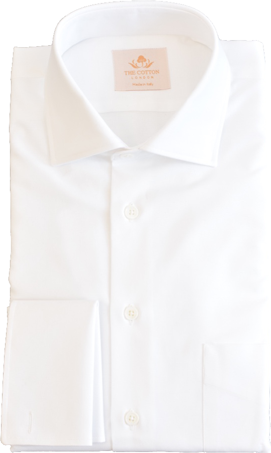 Luxurious Crisp White Shirt - Dress Shirt (750x1000), Png Download